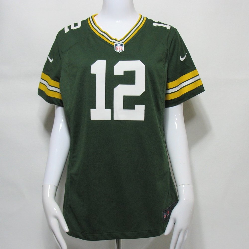 Nike Green & White Football Jersey #12